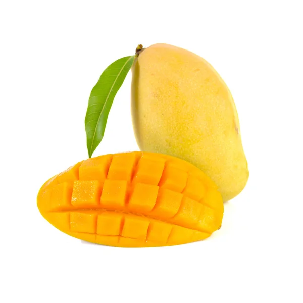 Fruto Mango Aislado Sobre Fondo Blanco —  Fotos de Stock