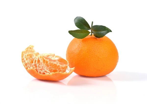 Orange Fruit Isolated White Background — Stock Photo, Image