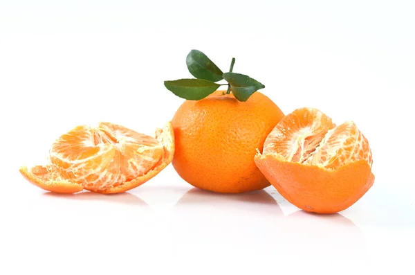 Orange Fruit Isolated White Background — Stock Photo, Image