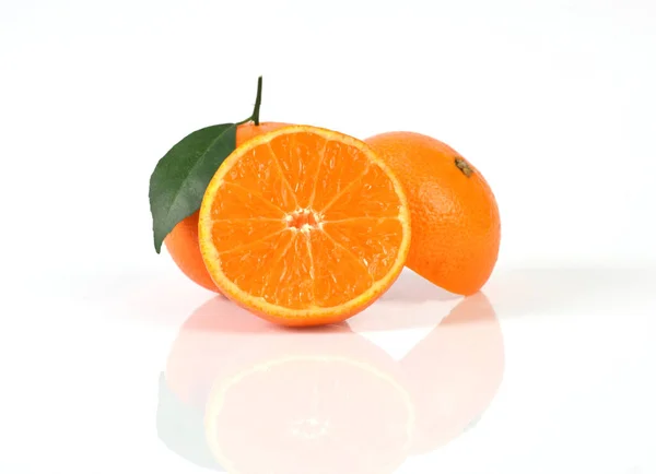 Orange Fruit Isolated White Background — Stock Photo, Image