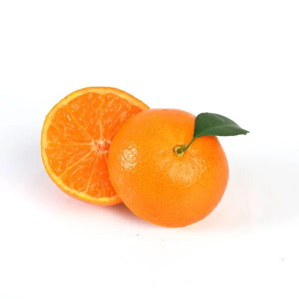 Orange Fruit Isolated White Background — Stock Photo, Image