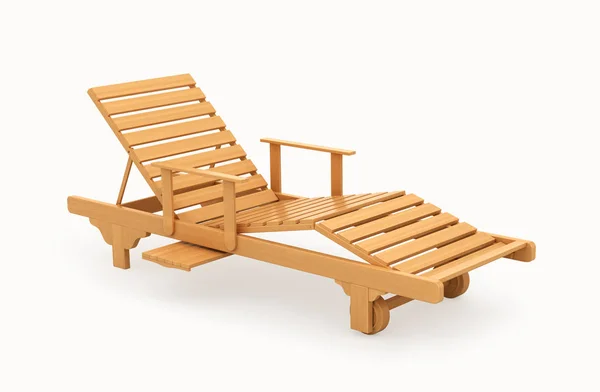 Deck chair. 3d illustration — Stock Photo, Image