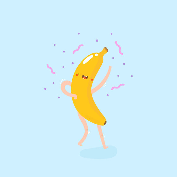 dancing banana drawing