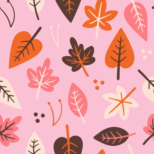 Різнокольорові різні осінні листя — стоковий вектор