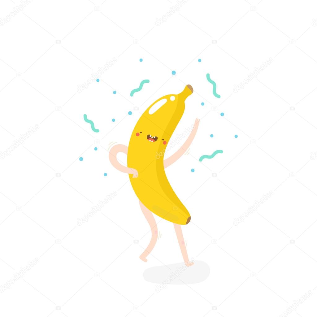 dancing banana drawing