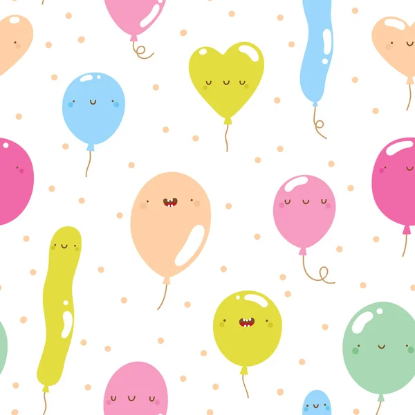Персонажи Smiley Balloon . — стоковый вектор