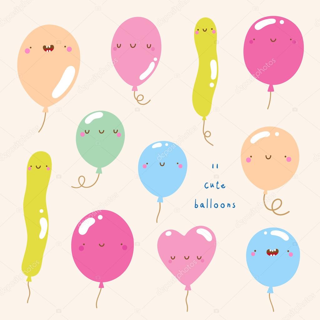  Smiley Balloon characters.