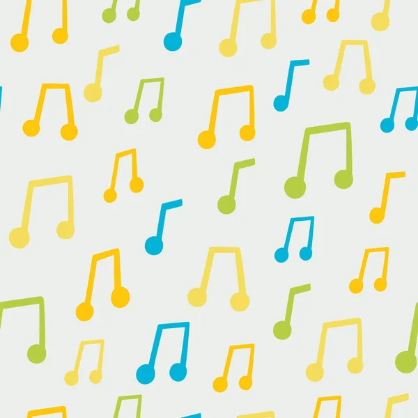 Colorful music notes — Stock Vector