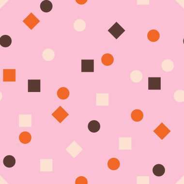  Daire ve kare ile geometrik desen