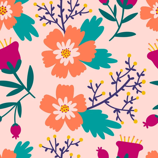 Beautiful Floral pattern. — Stock Vector