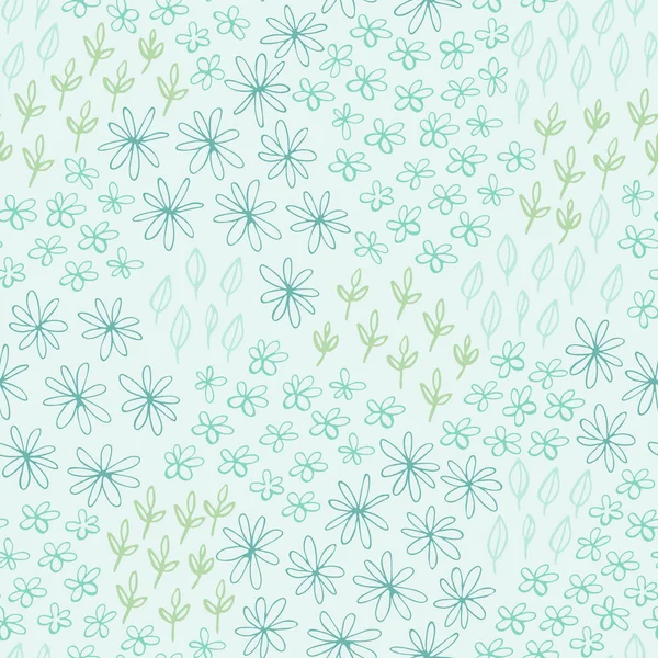 Motif de champ floral — Image vectorielle