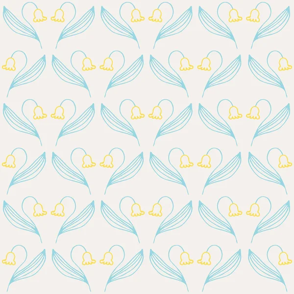 Lilly seamless pattern — Stock Vector