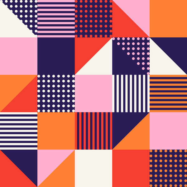 scandinavian squares pattern