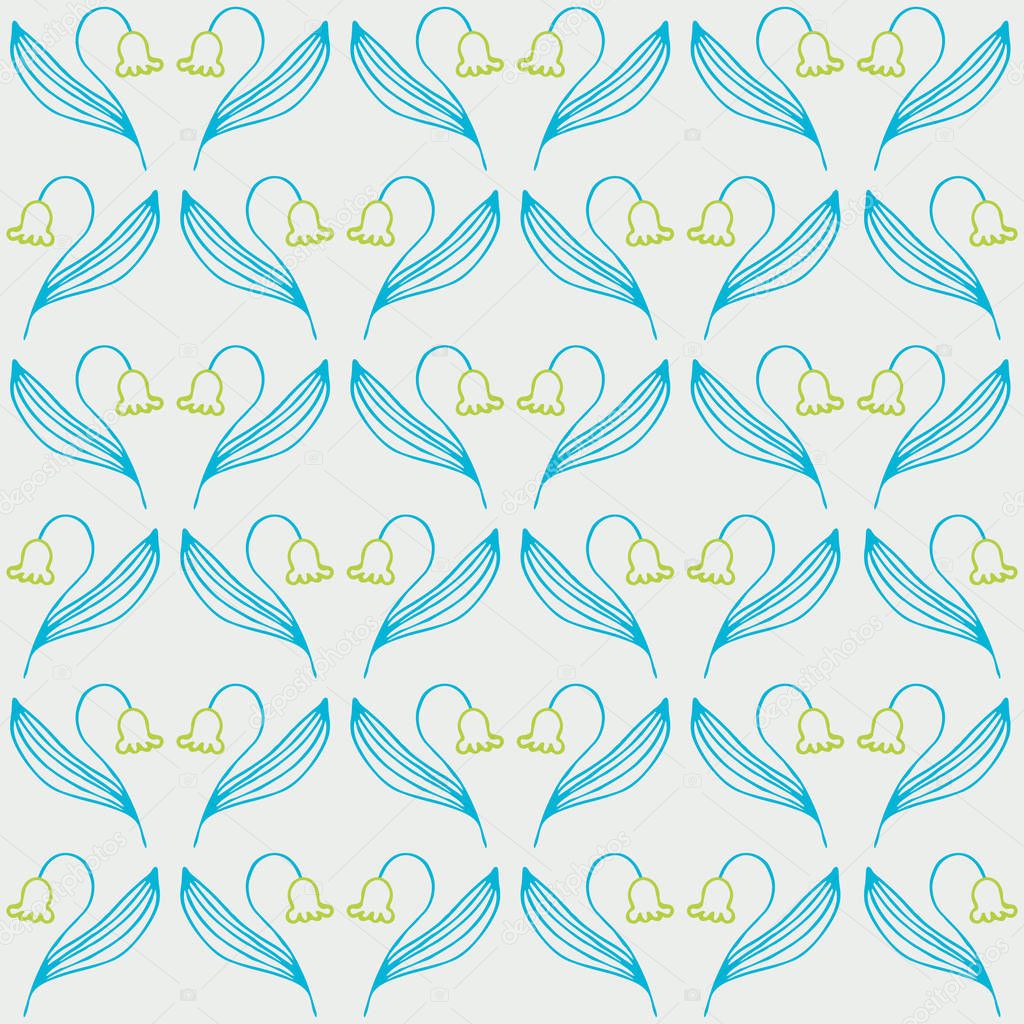  lilly seamless pattern