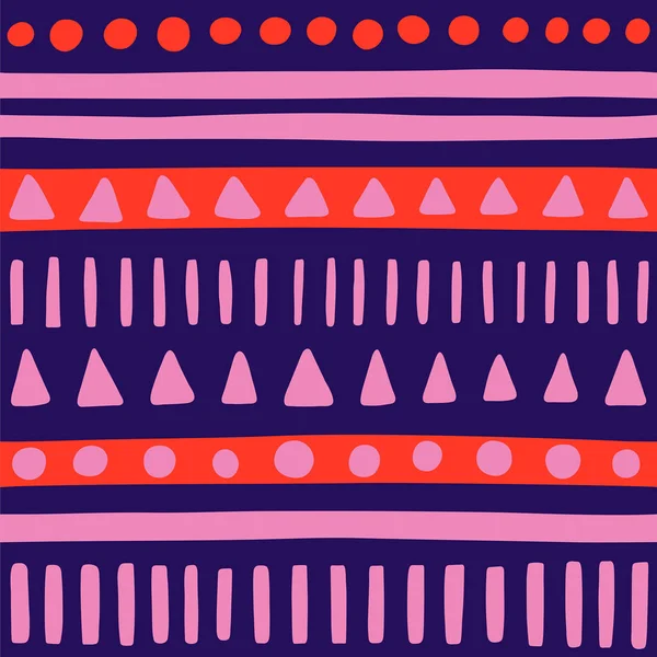 Texture tribale dessinée à la main abstraite — Image vectorielle