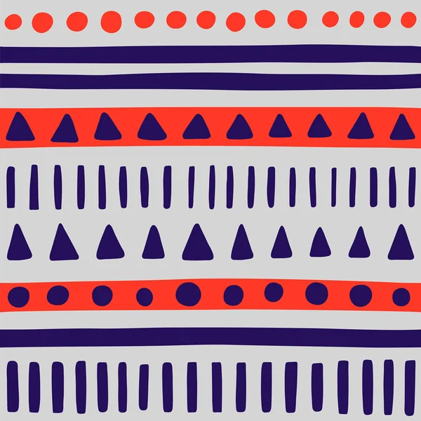 Textura tribal abstracta dibujada a mano — Vector de stock