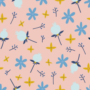 şirin sorunsuz çiçek desenli.