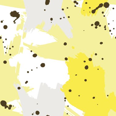 Su sıçramalarına boya ile parlak seamless modeli. 