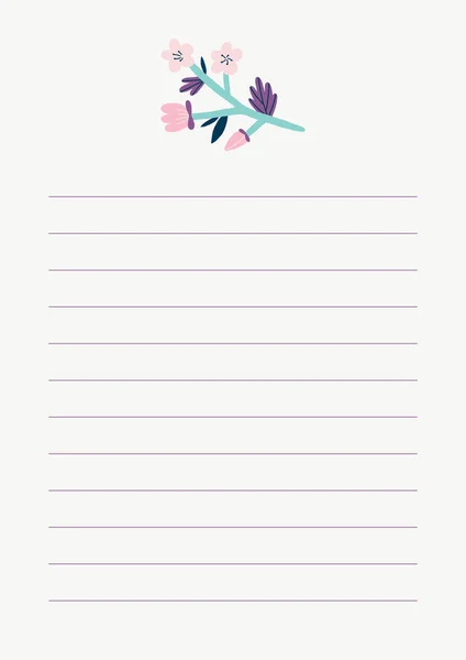 Beautiful Notes template. — Stock Vector