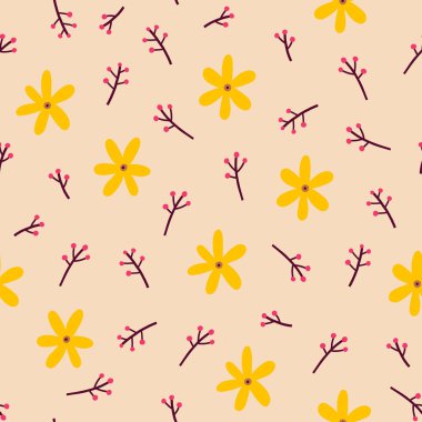 şirin sorunsuz çiçek desenli.