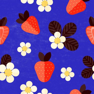 Çileklerle kusursuz desen