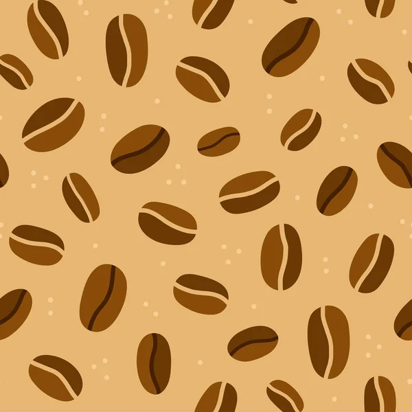 Modèle avec grains de café — Image vectorielle