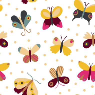 Sevimli kelebekler ve lekeli