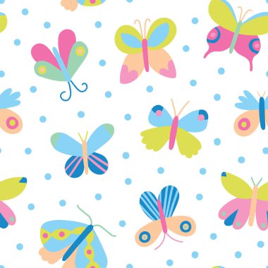 Sevimli kelebekler ve lekeli