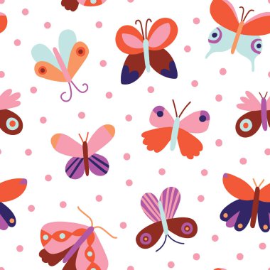 Sevimli kelebekler ve lekeli