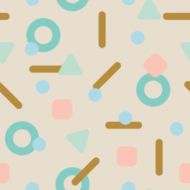 Farklı şekillerde soyut desen