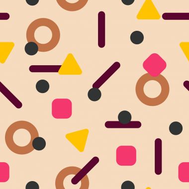 Farklı şekillerde soyut desen