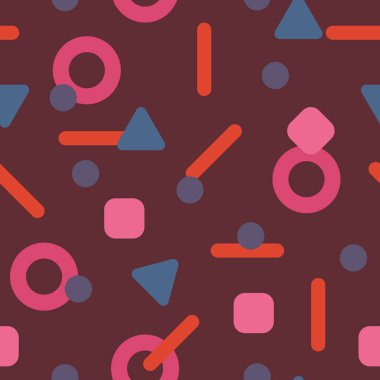 Farklı şekillerde soyut desen