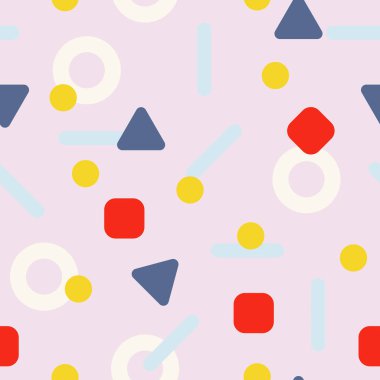 pembe soyut desen farklı şekillerle