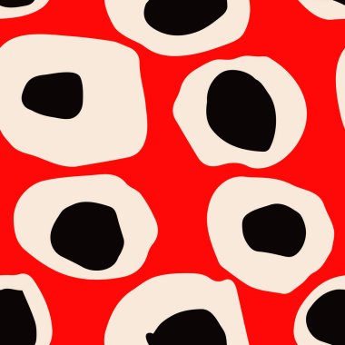 Yuvarlak şekiller boyalı desenle