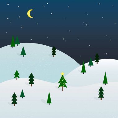 Güzel yıldızlı gece Happy New Year