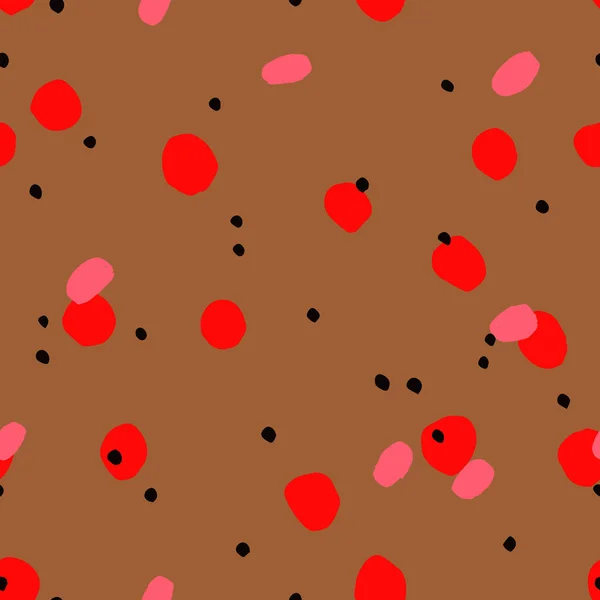 Muster mit handgezeichneten Tuschepunkten — Stockvektor
