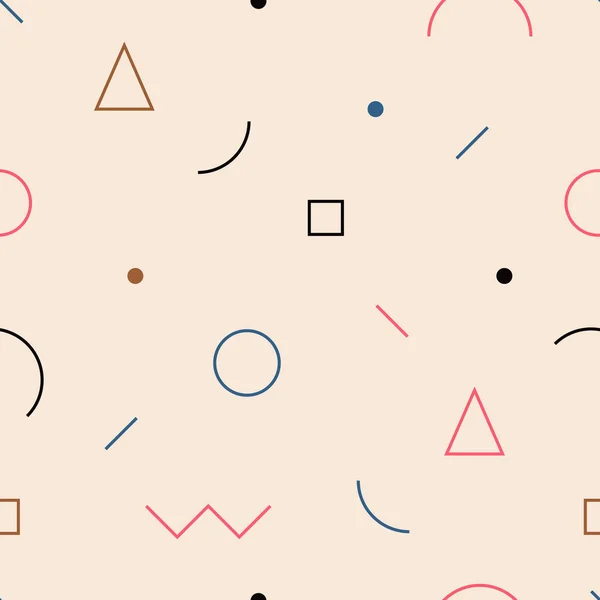 Eenvoudig abstracte patroon met geometrische vormen — Stockvector