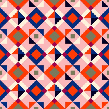 pattern with different geometrical shapes.