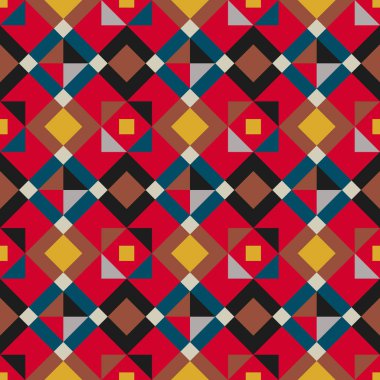 desen farklı geometrik şekillerle.