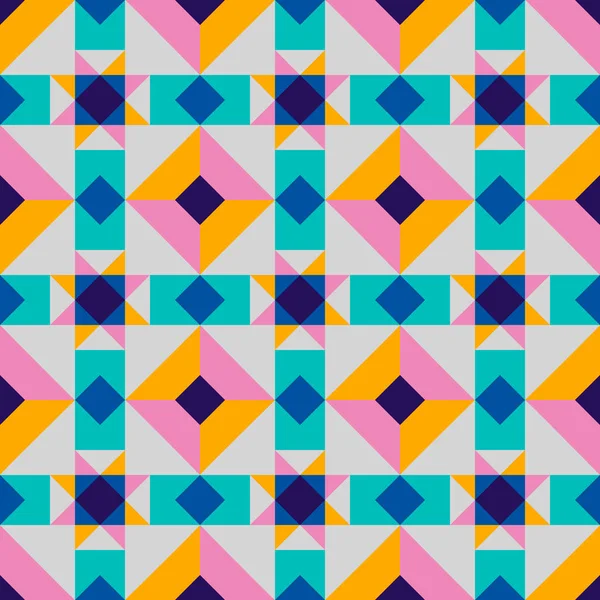 Muster mit unterschiedlichen geometrischen Formen. — Stockvektor
