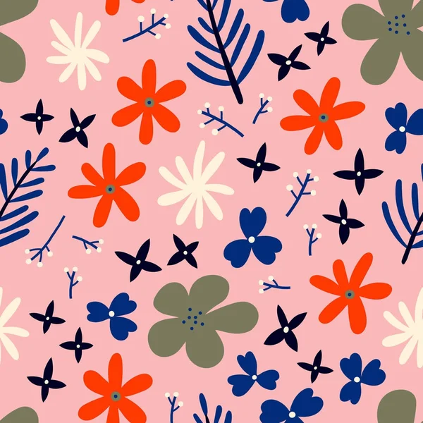 Motif de lots floraux — Image vectorielle