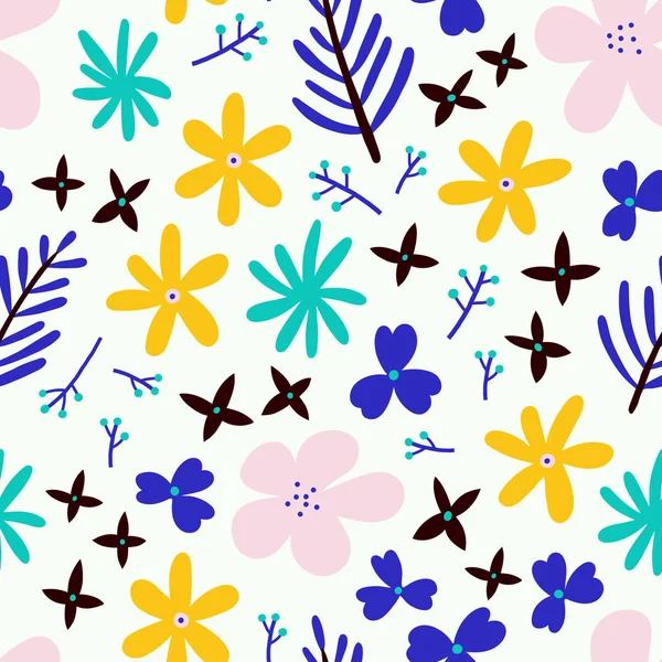 Floral lots pattern — Stock Vector