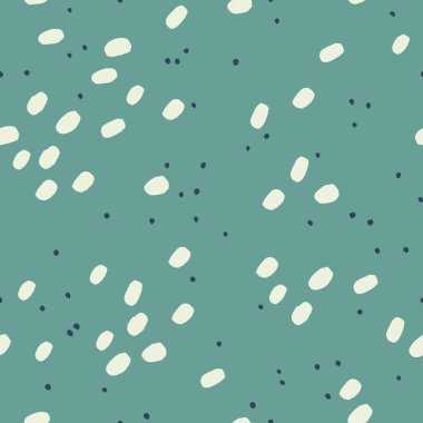 Büyük ve küçük noktalı vektör el boyaması mürekkep desen. Arka plan.