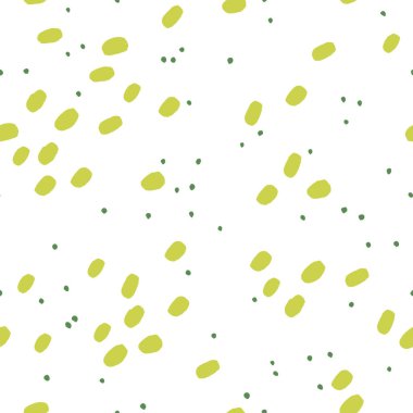 Büyük ve küçük noktalı vektör el boyaması mürekkep desen. Arka plan.