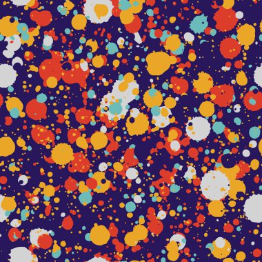 renkli boya lekeleri seamless modeli
