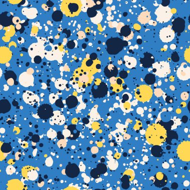 renkli boya lekeleri seamless modeli