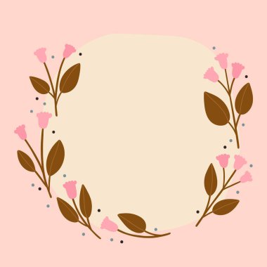 Açık pembe arka planlı lale çelengi