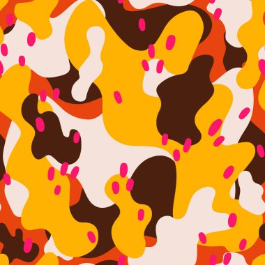 Soyut şekilleri ve vektör illüstrasyonları olan biçimsiz bir model.