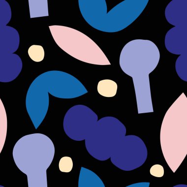 Soyut şekilleri ve vektör illüstrasyonları olan biçimsiz bir model.