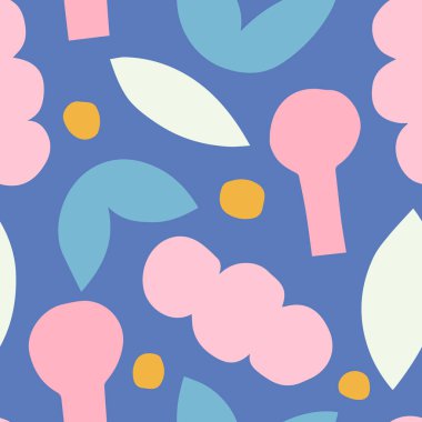 Soyut şekilleri ve vektör illüstrasyonları olan biçimsiz bir model.